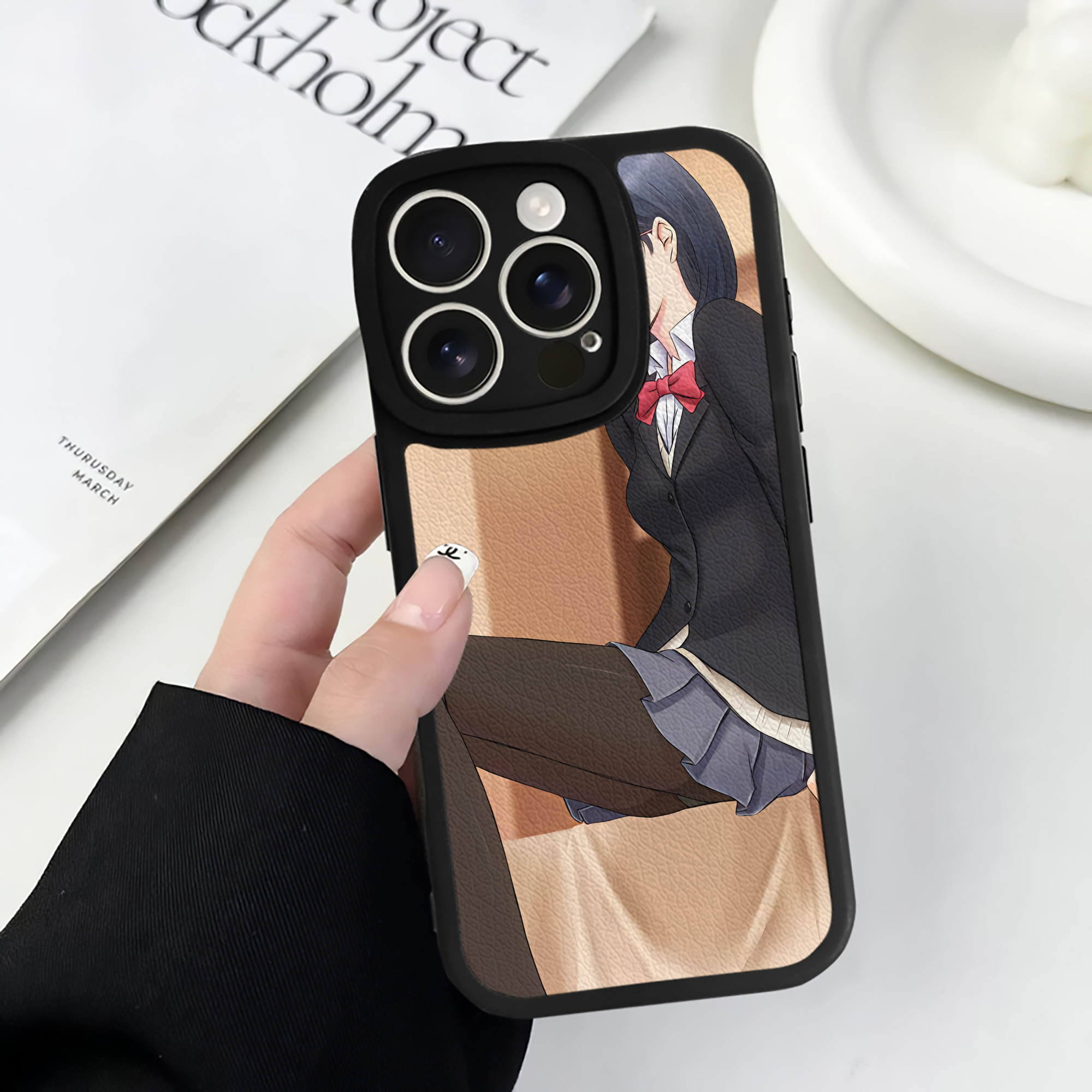 （画像用） ハイキュー!! Haikyu!! 【iPhone 16シリーズ対応】シリコンスマホケース（レザー調） 材質：シリコン